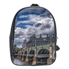 Architecture Big Ben Bridge Buildings School Bag (large) by Sudhe