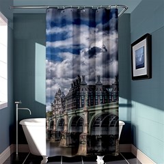 Architecture Big Ben Bridge Buildings Shower Curtain 36  X 72  (stall)  by Sudhe