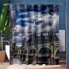 Architecture Big Ben Bridge Buildings Shower Curtain 60  X 72  (medium)  by Sudhe