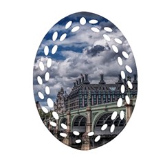 Architecture Big Ben Bridge Buildings Ornament (oval Filigree) by Sudhe