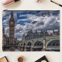 Architecture Big Ben Bridge Buildings Cosmetic Bag (xxxl) by Sudhe