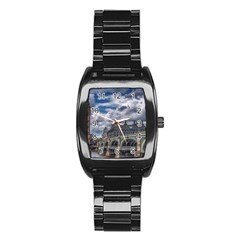 Architecture Big Ben Bridge Buildings Stainless Steel Barrel Watch by Sudhe