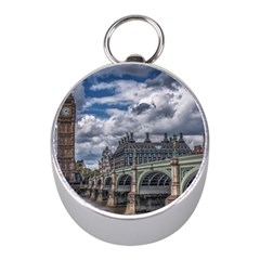 Architecture Big Ben Bridge Buildings Mini Silver Compasses by Sudhe