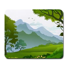 Forest Landscape Photography Illustration Large Mousepads