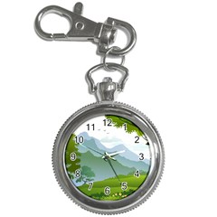 Forest Landscape Photography Illustration Key Chain Watches by Sudhe