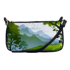 Forest Landscape Photography Illustration Shoulder Clutch Bag by Sudhe