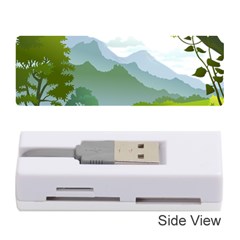 Forest Landscape Photography Illustration Memory Card Reader (stick) by Sudhe