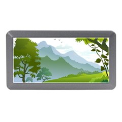 Forest Landscape Photography Illustration Memory Card Reader (mini) by Sudhe