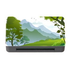 Forest Landscape Photography Illustration Memory Card Reader With Cf by Sudhe