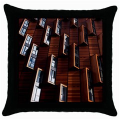 Abstract Architecture Building Business Throw Pillow Case (black) by Sudhe