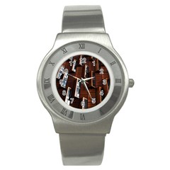 Abstract Architecture Building Business Stainless Steel Watch by Sudhe