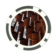 Abstract Architecture Building Business Poker Chip Card Guard (10 Pack) by Sudhe