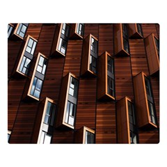 Abstract Architecture Building Business Double Sided Flano Blanket (large)  by Sudhe