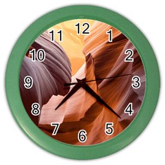 Light Landscape Nature Red Color Wall Clock