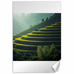 Scenic View Of Rice Paddy Canvas 20  X 30  by Sudhe