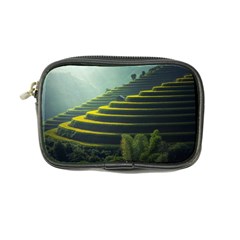 Scenic View Of Rice Paddy Coin Purse by Sudhe