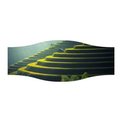 Scenic View Of Rice Paddy Stretchable Headband by Sudhe