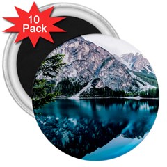 Daylight Forest Glossy Lake 3  Magnets (10 Pack)  by Sudhe