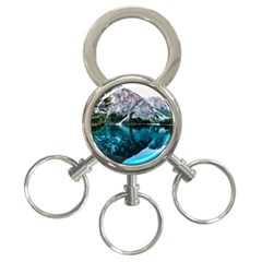 Daylight Forest Glossy Lake 3-ring Key Chains by Sudhe