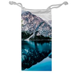 Daylight Forest Glossy Lake Jewelry Bag by Sudhe