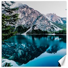 Daylight Forest Glossy Lake Canvas 12  X 12  by Sudhe