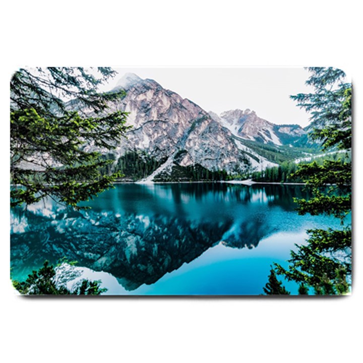 Daylight Forest Glossy Lake Large Doormat 