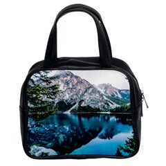 Daylight Forest Glossy Lake Classic Handbag (two Sides) by Sudhe