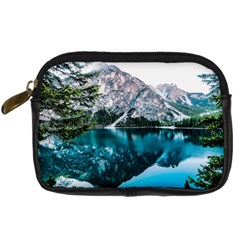 Daylight Forest Glossy Lake Digital Camera Leather Case by Sudhe