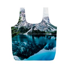 Daylight Forest Glossy Lake Full Print Recycle Bag (m) by Sudhe