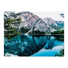 Daylight Forest Glossy Lake Double Sided Flano Blanket (mini)  by Sudhe