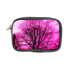 Pink Silhouette Tree Coin Purse by Sudhe