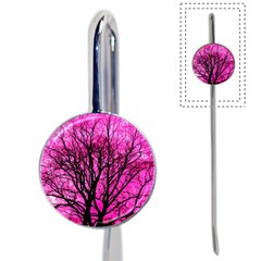 Pink Silhouette Tree Book Mark by Sudhe