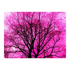 Pink Silhouette Tree Double Sided Flano Blanket (mini) 