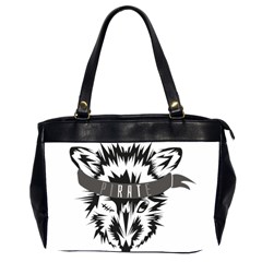 Pirate Rat Animal Pet Danger Oversize Office Handbag (2 Sides) by Sudhe