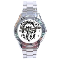 Pirate Rat Animal Pet Danger Stainless Steel Analogue Watch by Sudhe