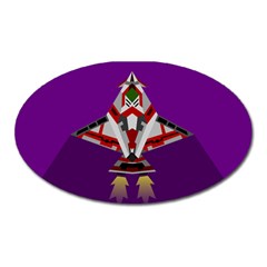 Toy Plane Outer Space Launching Oval Magnet by Sudhe