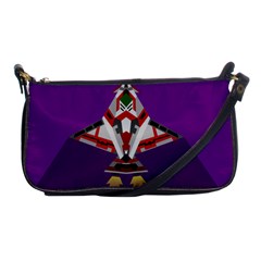 Toy Plane Outer Space Launching Shoulder Clutch Bag by Sudhe