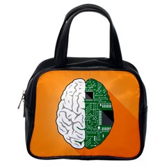 Technology Brain Digital Creative Classic Handbag (one Side) by Sudhe