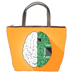 Technology Brain Digital Creative Bucket Bag by Sudhe