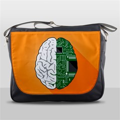 Technology Brain Digital Creative Messenger Bag by Sudhe