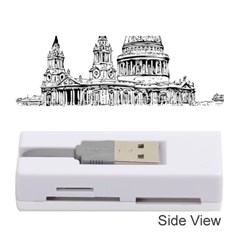 Line Art Architecture Church Memory Card Reader (stick) by Sudhe