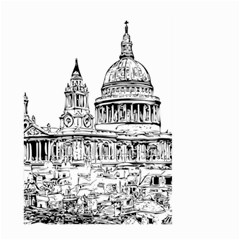 Line Art Architecture Church Large Garden Flag (two Sides) by Sudhe