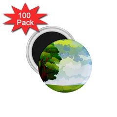 Landscape Nature Natural Sky 1 75  Magnets (100 Pack)  by Sudhe