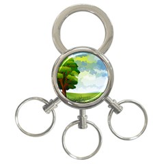 Landscape Nature Natural Sky 3-ring Key Chains by Sudhe