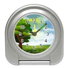 Landscape Nature Natural Sky Travel Alarm Clock by Sudhe