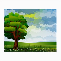 Landscape Nature Natural Sky Small Glasses Cloth (2-side) by Sudhe