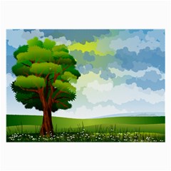 Landscape Nature Natural Sky Large Glasses Cloth (2-side) by Sudhe