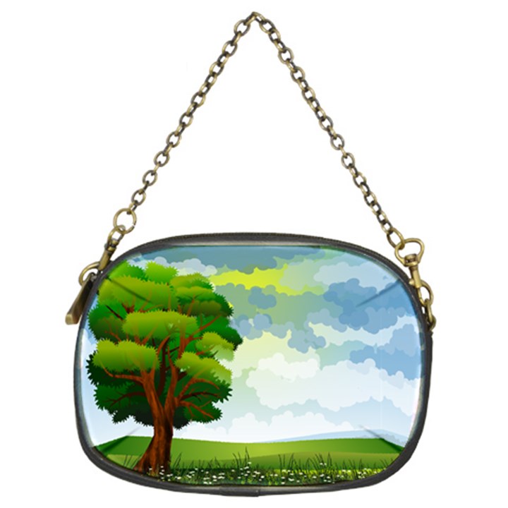 Landscape Nature Natural Sky Chain Purse (Two Sides)