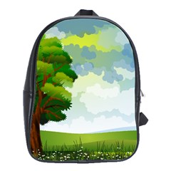 Landscape Nature Natural Sky School Bag (large) by Sudhe