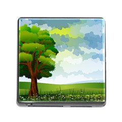 Landscape Nature Natural Sky Memory Card Reader (square 5 Slot) by Sudhe